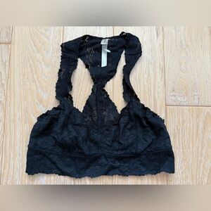 Free people lace‎ bralette size S Black